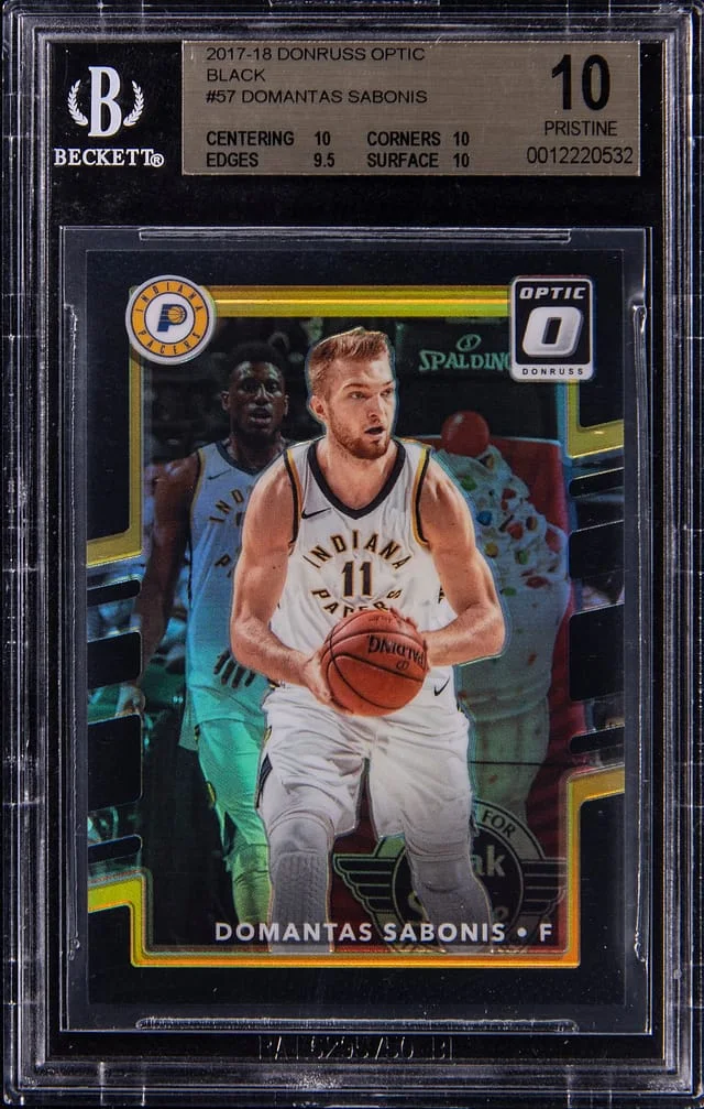 2017-18 Panini Donruss Optic Domantas Sabonis Black #57 card image