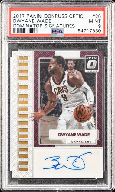 2017-18 Panini Donruss Optic Dwyane Wade Dominator Signatures #26 card image
