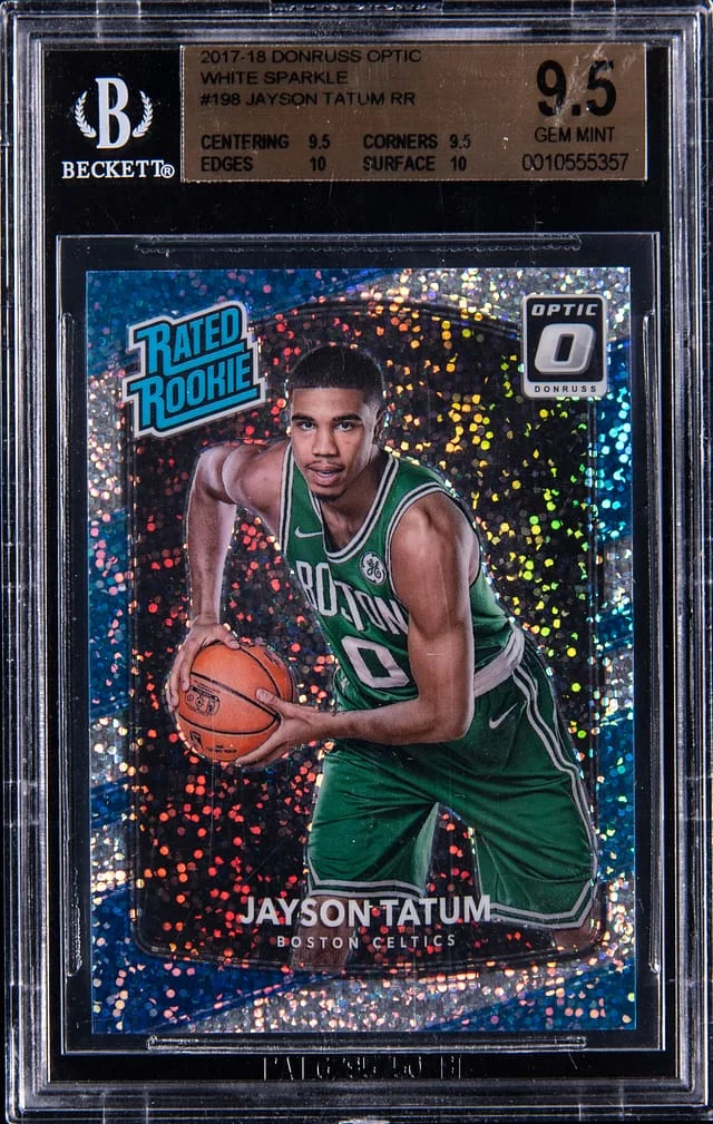 2017-18 Panini Donruss Optic Jayson Tatum #198 card image