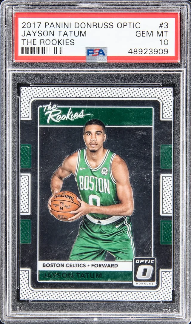 2017-18 Panini Donruss Optic Jayson Tatum The Rookies #3 card image