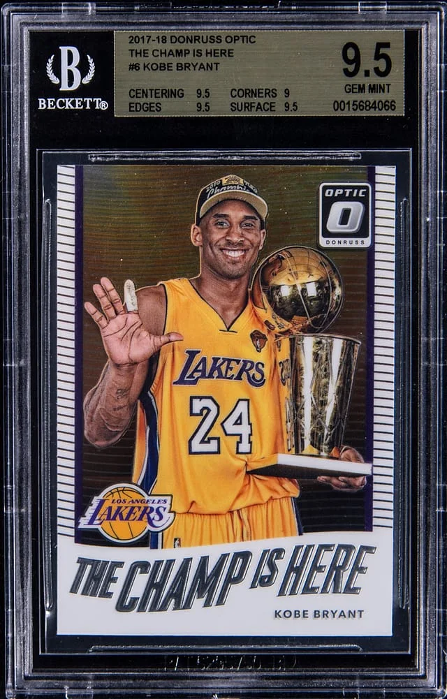 2017-18 Panini Donruss Optic Kobe Bryant The Champ Is Here #6 card image