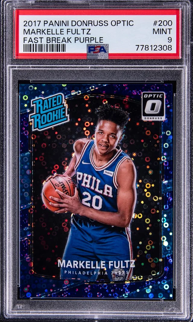 2017-18 Panini Donruss Optic Markelle Fultz Fast Break Holo #200 card image