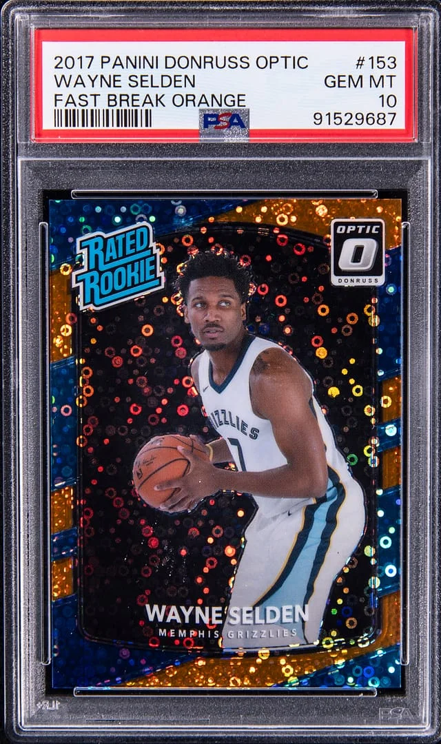 2017-18 Panini Donruss Optic Wayne Selden Fast Break Orange #153 card image