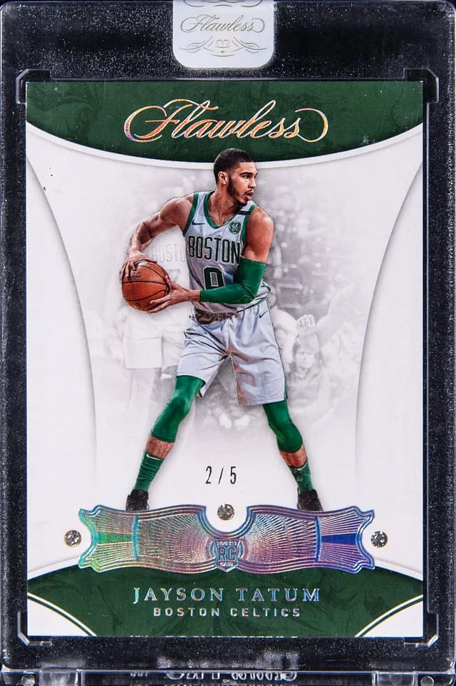 2017-18 Panini Flawless Jayson Tatum - Panini Encased Triple #78 card image
