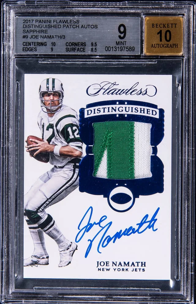 2017-18 Panini Flawless Joe Namath #DI-JN card image