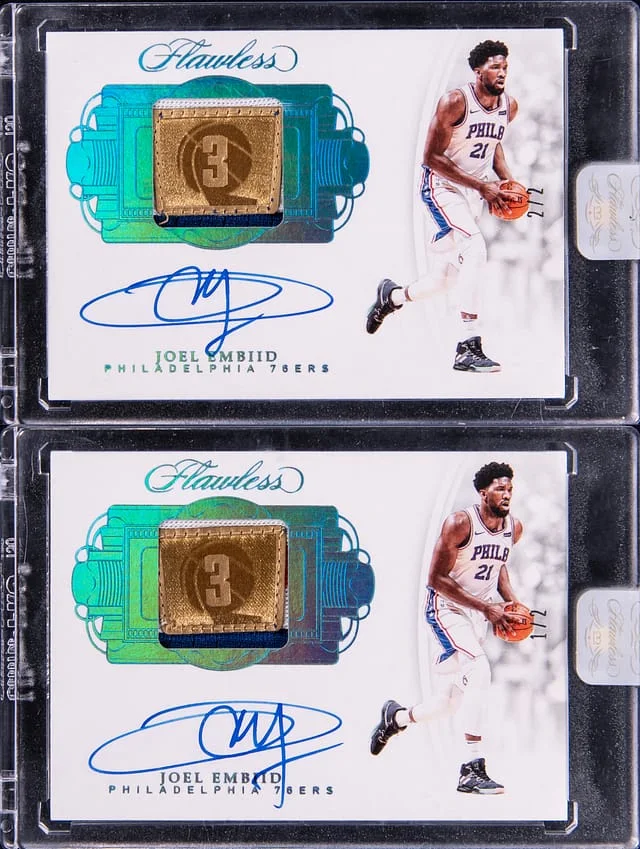2017-18 Panini Flawless Joel Embiid Championship Tags Autographs #CT-JE card image
