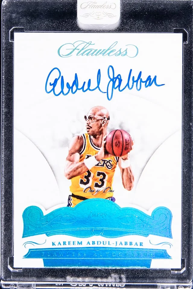 2017-18 Panini Flawless Kareem Abdul-Jabbar Sapphire #FA-KAJ card image