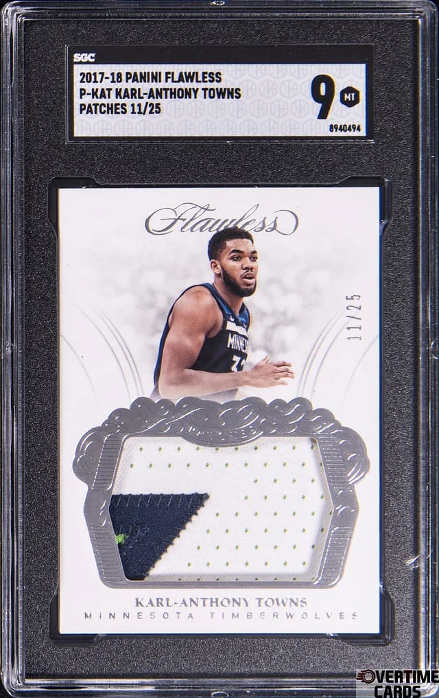 2017-18 Panini Flawless Karl-Anthony Towns Patches #P-KAT card image