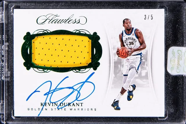 2017-18 Panini Flawless Kevin Durant Emerald #RP-KB card image