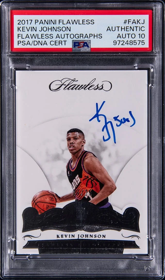 2017-18 Panini Flawless Kevin Johnson Autograph #FA-KJ card image