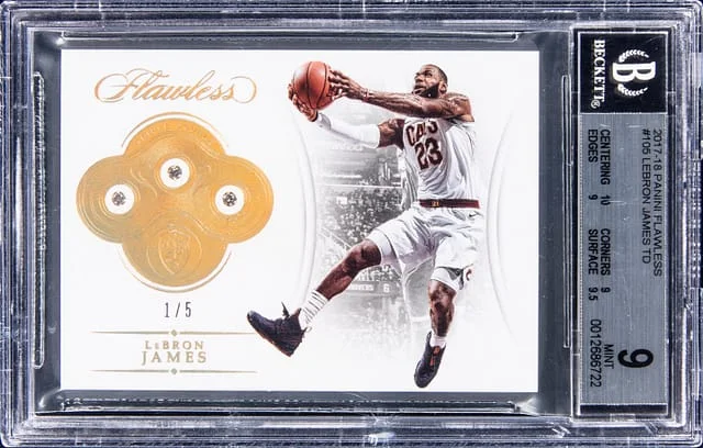 2017-18 Panini Flawless LeBron James #105 card image