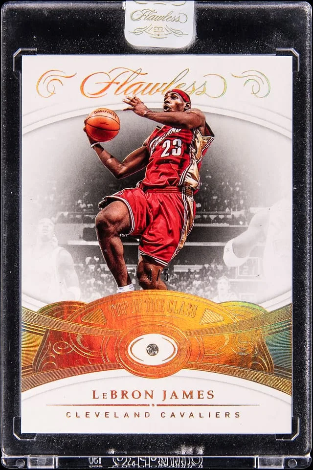2017-18 Panini Flawless LeBron James Diamond Top of the Class #122 card image