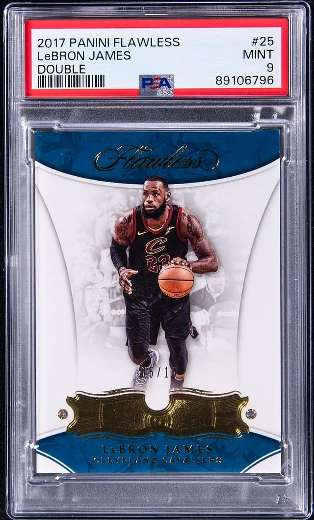 2017-18 Panini Flawless LeBron James Diamond Double #25 card image