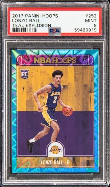 2017-18 Panini Hoops Lonzo Ball #252 card image