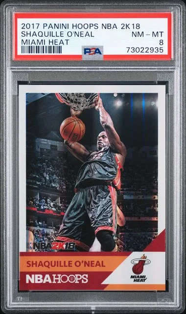 2017-18 Panini Hoops Shaquille O'Neal, Miami Heat NBA #2K18 card image