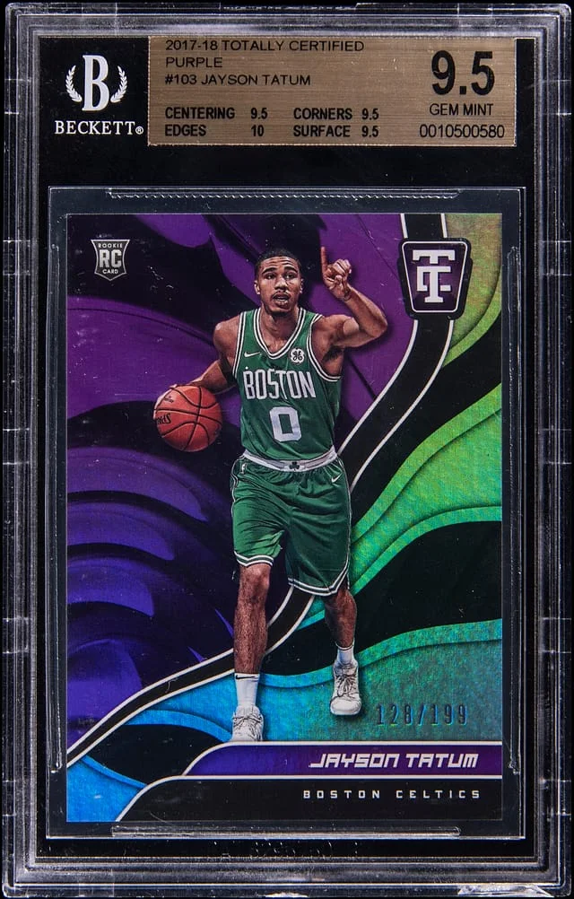 2017-18 Panini Jayson Tatum Totally Certified Purple #103 card image