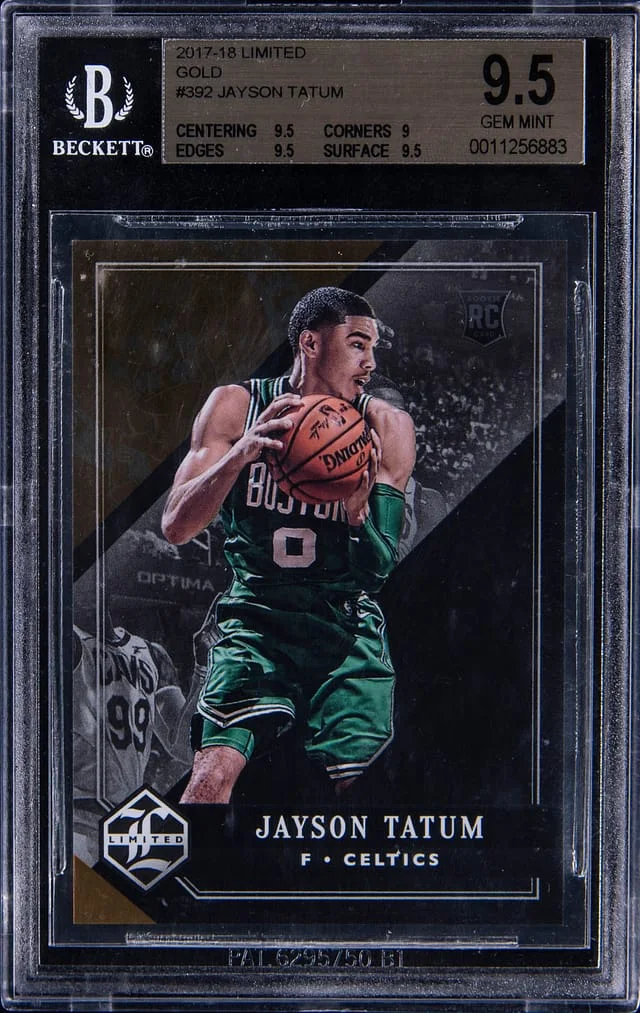 2017-18 Panini Jayson Tatum Limited Gold #392 card image