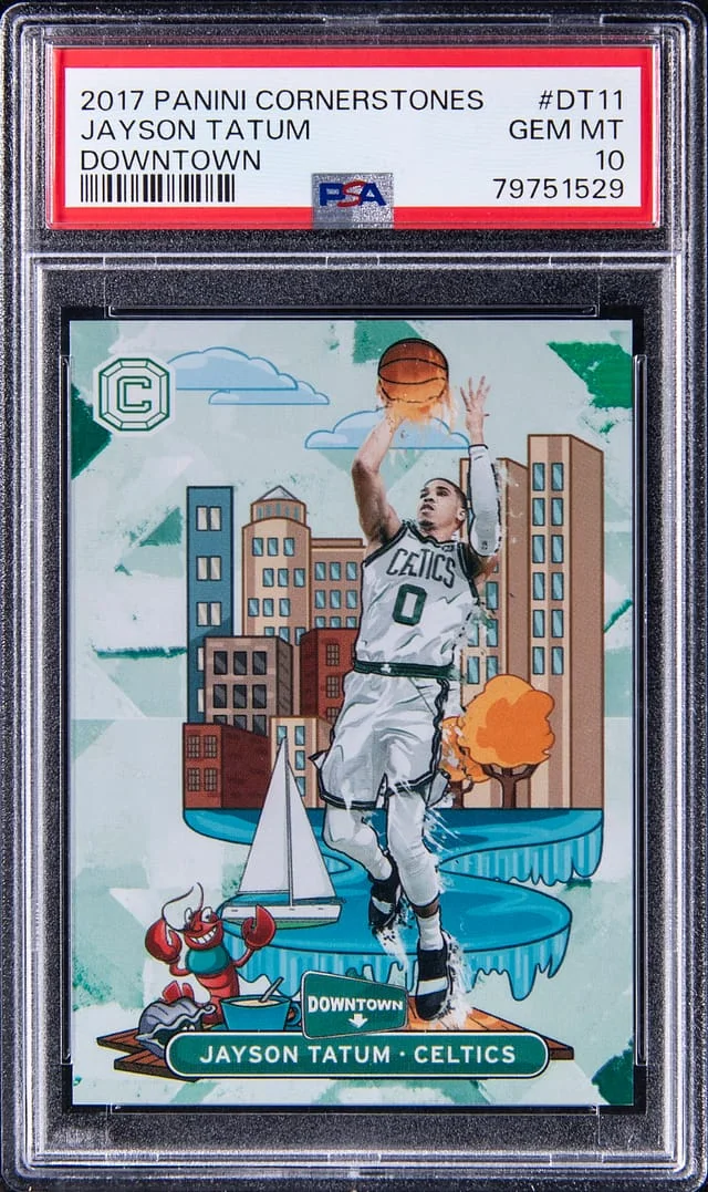 2017-18 Panini Jayson Tatum Cornerstones Downtown #DT11 card image