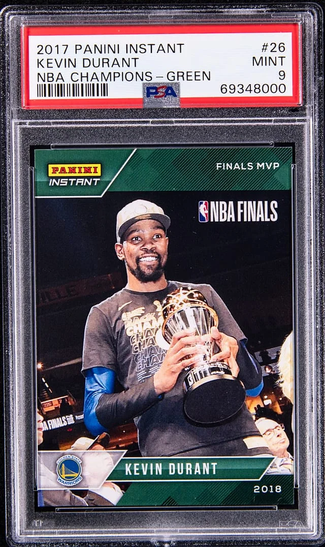 2017-18 Panini Kevin Durant Instant NBA Champions Green #26 card image