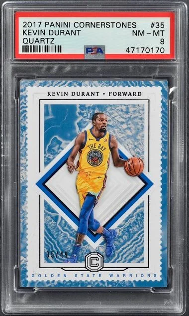 2017-18 Panini Kevin Durant Cornerstones Quartz #35 card image