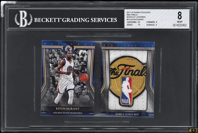 2017-18 Panini Kevin Durant Opulence NBA Finals Booklet Logoman #FIN-10 card image