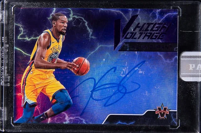 2017-18 Panini Kevin Durant Vanguard High Voltage #HV-KDR card image
