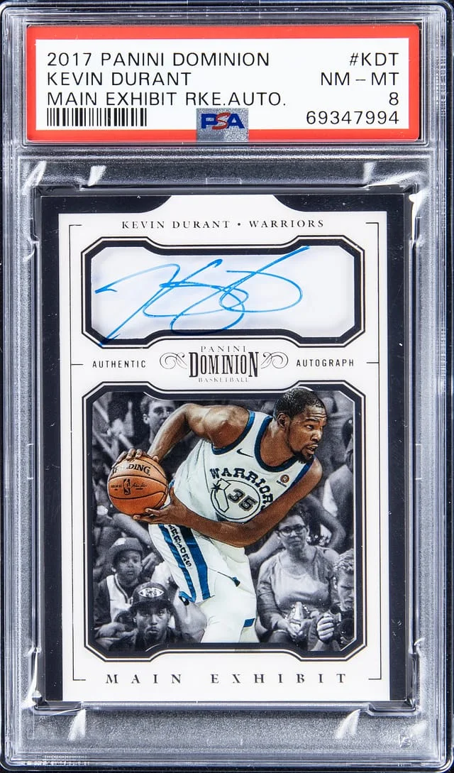 2017-18 Panini Kevin Durant Dominion Main Exhibit Autographs Bronze #KDT card image