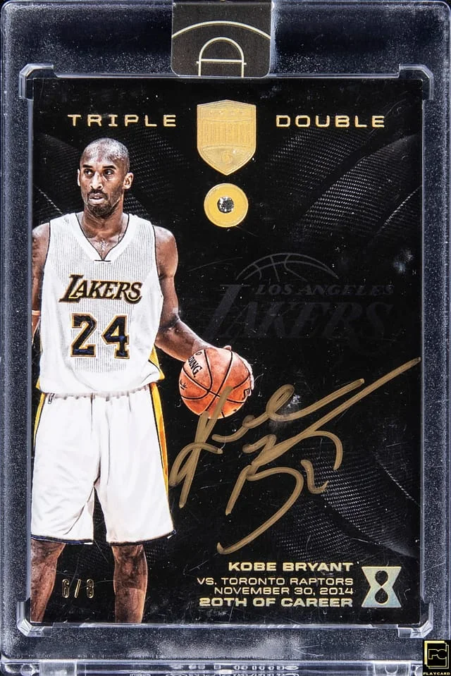 2017-18 Panini Kobe Bryant Kobe Eminence Triple Double #20 card image