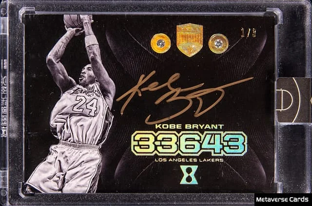 2017-18 Panini Kobe Bryant Kobe Eminence 33643 Diamond Autographs Double Diamond #25 card image