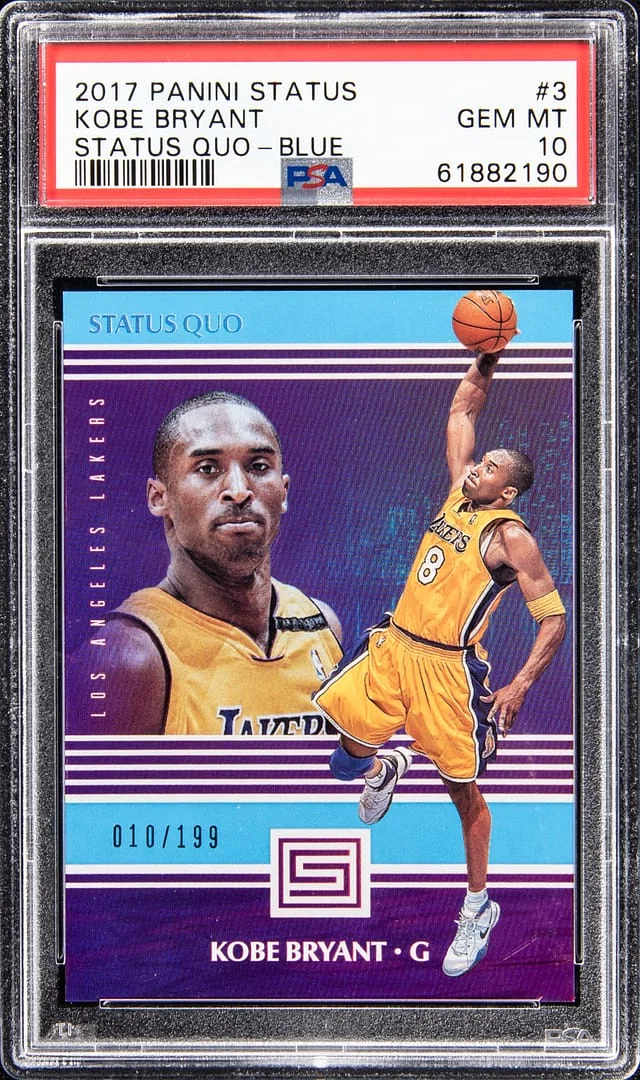 2017-18 Panini Kobe Bryant Status Quo Blue #3 card image