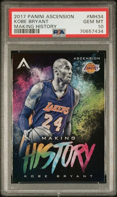 2017-18 Panini Kobe Bryant Ascension Making History #MH34 card image