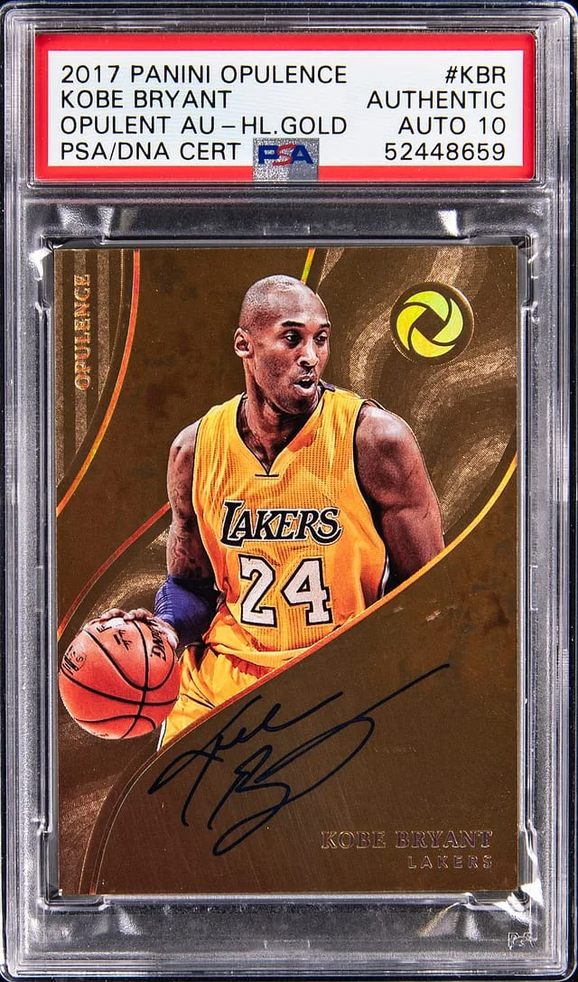 2017-18 Panini Kobe Bryant Opulence Opulent Autographs Holo Gold #OA-KBR card image