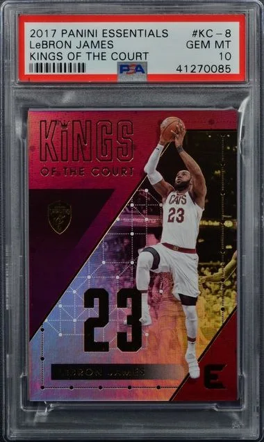 2017-18 Panini LeBron James Essentials Kings Of The Court #KC-8 card image