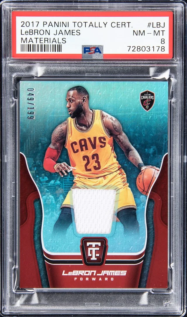 2017-18 Panini LeBron James Totally Certified Materials #M-LBJ card image