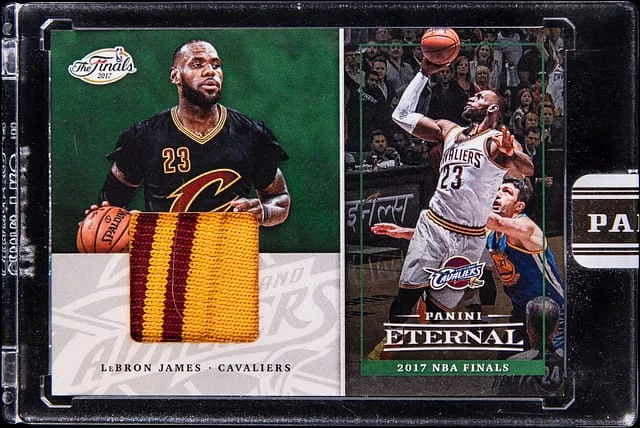 2017-18 Panini LeBron James Eternal 2017 NBA Finals Green #PE-F11 card image