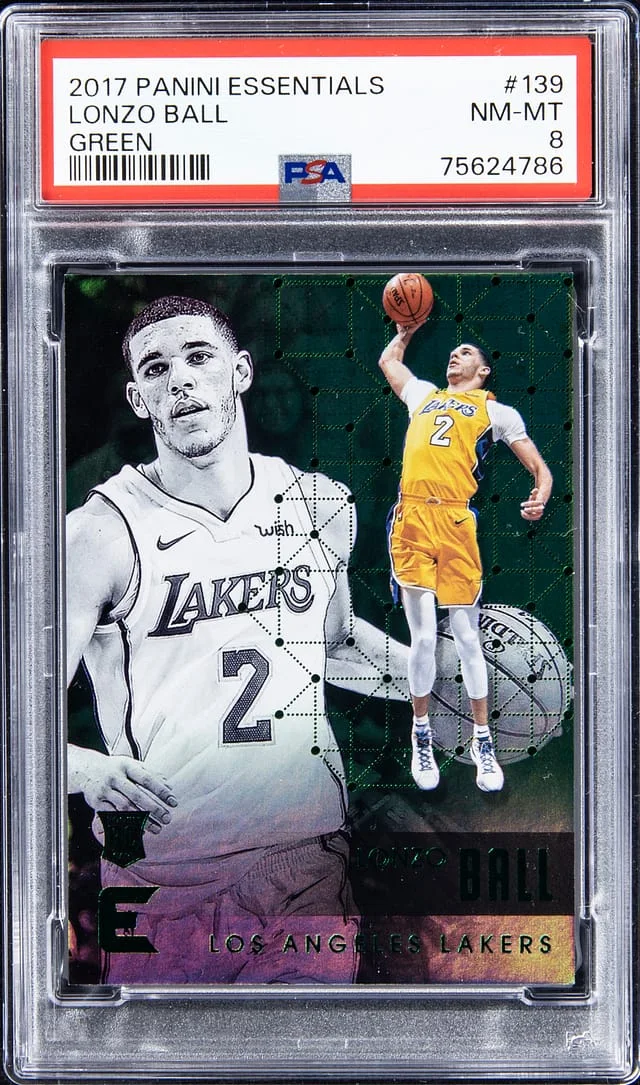 2017-18 Panini Lonzo Ball Essentials Green #139 card image