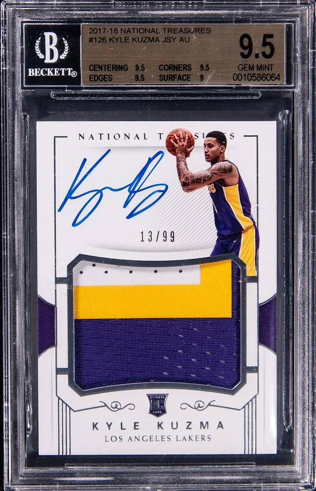 2017-18 Panini National Treasures Kyle Kuzma #126 card image