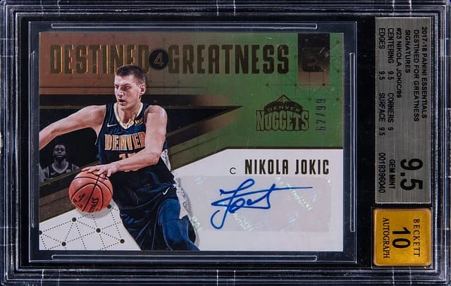 2017-18 Panini Nikola Jokic Essentials Destined For Greatness Signatures #DG-NJK card image