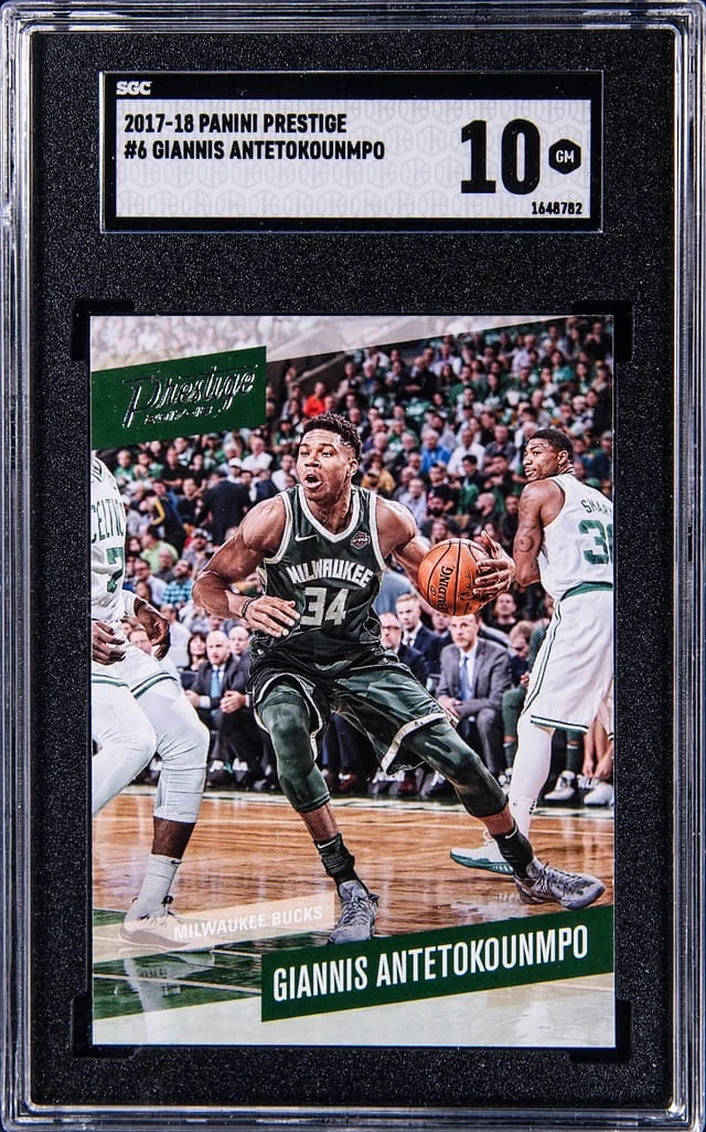 2017-18 Panini Prestige Giannis Antetokounmpo #6 card image