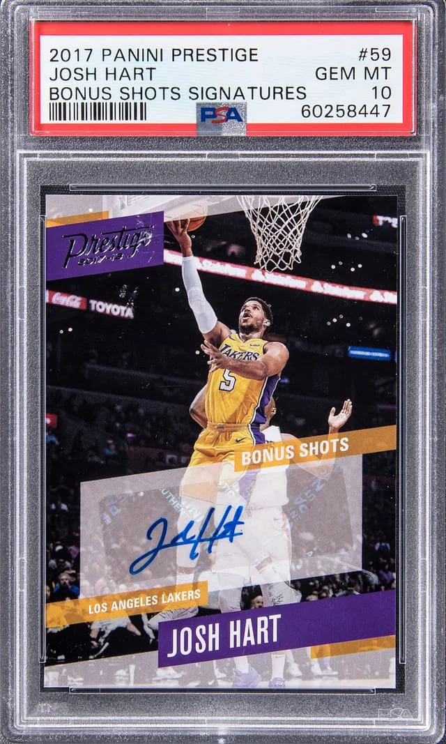 2017-18 Panini Prestige Josh Hart Bonus Shots Signatures #59 card image