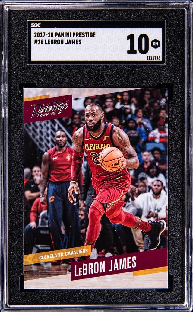 2017-18 Panini Prestige LeBron James #16 card image