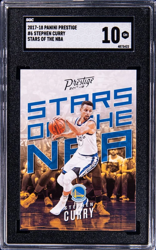 2017-18 Panini Prestige Stephen Curry Stars of the NBA #6 card image