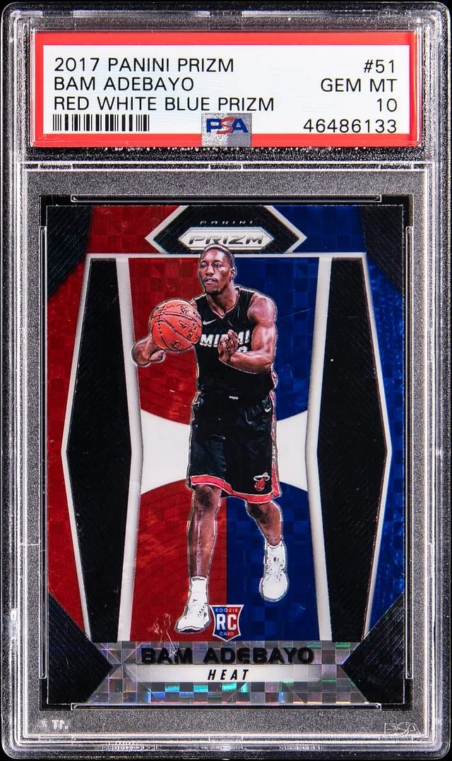 2017-18 Panini Prizm Bam Adebayo Orange Prizm #51 card image