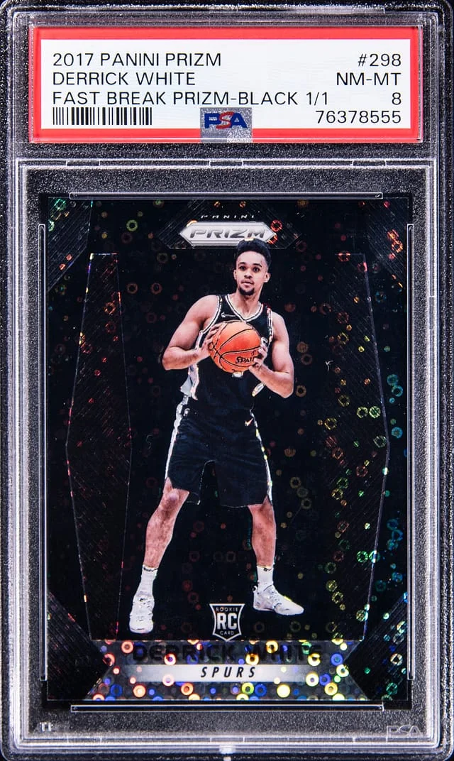 2017-18 Panini Prizm Derrick Black Fast Break Prizm #298 card image