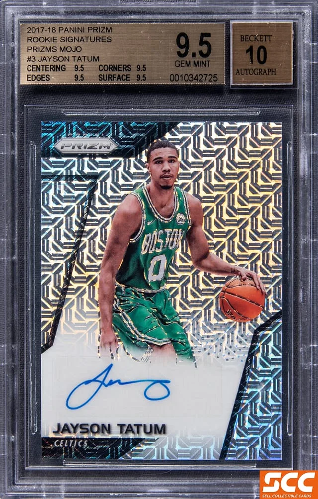 2017-18 Panini Prizm Jayson Tatum Signatures Mojo Prizm #RS-JT card image