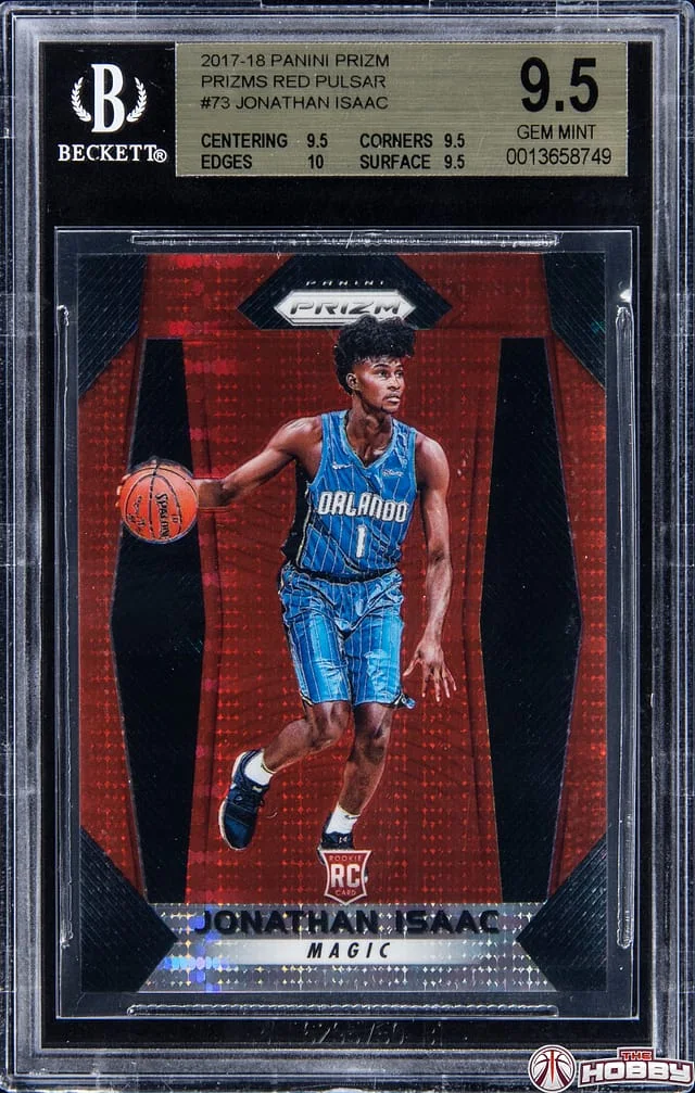 2017-18 Panini Prizm Jonathan Isaac Fast Break Prizm Bronze #73 card image