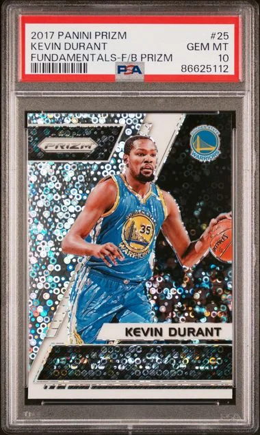 2017-18 Panini Prizm Kevin Durant Fundamentals Fast Break Prizm #25 card image