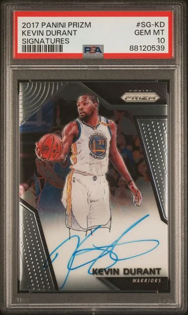 2017-18 Panini Prizm Kevin Durant Signatures #SG-KD card image