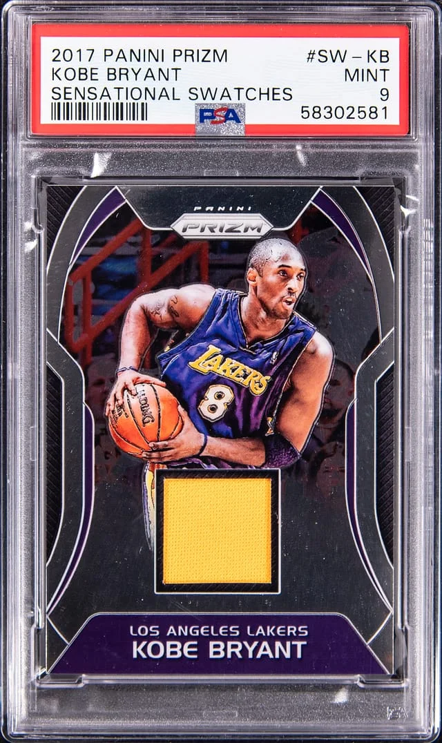 2017-18 Panini Prizm Kobe Bryant Sensational Swatches #SW-KB card image