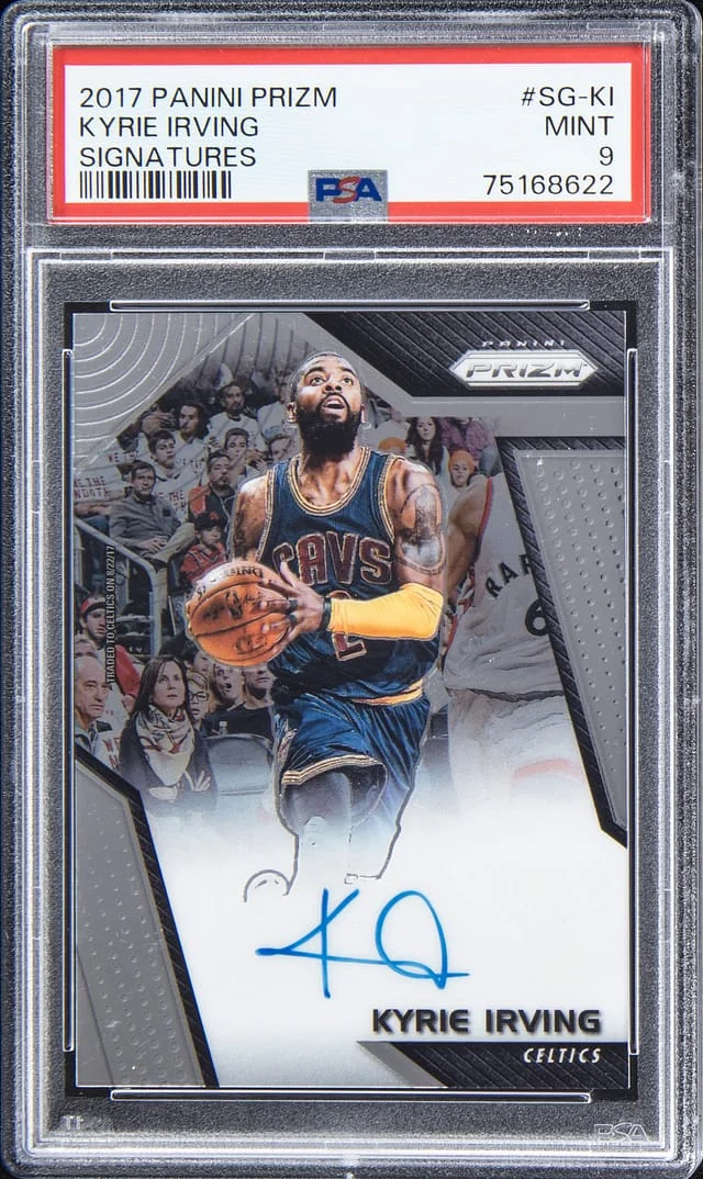 2017-18 Panini Prizm Kyrie Irving Signatures #SG-KI card image
